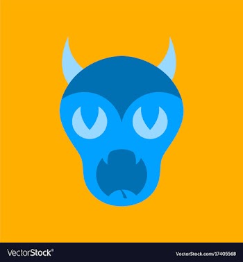 Flat icon on stylish background halloween monster vector image