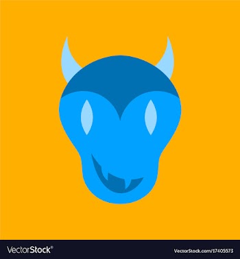 Flat icon on stylish background halloween monster vector image