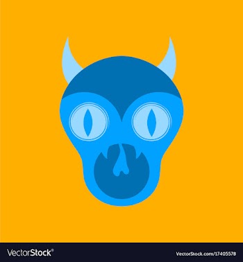 Flat icon on stylish background halloween monster vector image