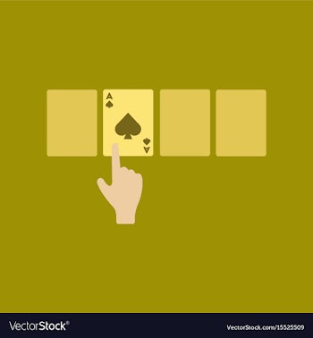 Flat icon on stylish background hand playing cards vector image