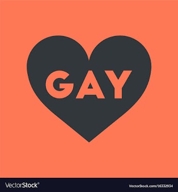 Flat icon on stylish background heart gays vector image