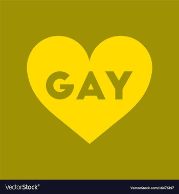 Flat icon on stylish background heart gays vector image