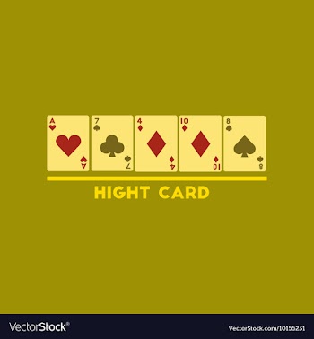 Flat icon on stylish background high card vector image