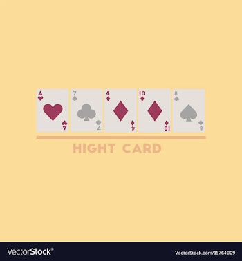 Flat icon on stylish background high card vector image