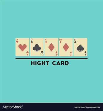 Flat icon on stylish background high card vector image