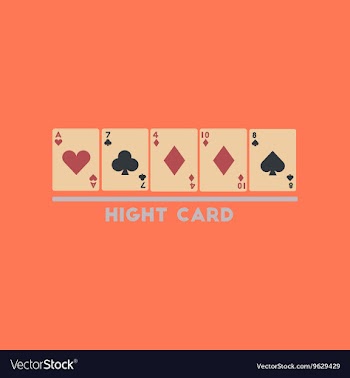 Flat icon on stylish background high card vector image