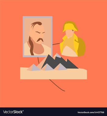 Flat icon on stylish background history lesson vector image