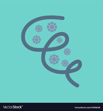 Flat icon on stylish background ice storm vector image