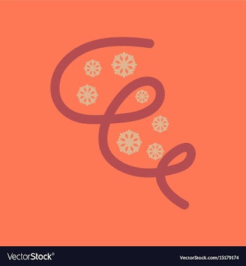 Flat icon on stylish background ice storm vector image
