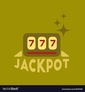 Flat icon on stylish background jackpot Lucky vector image
