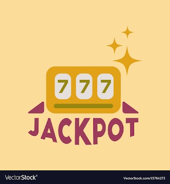 Flat icon on stylish background jackpot lucky vector image
