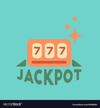 Flat icon on stylish background jackpot lucky vector image