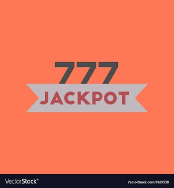 Flat icon on stylish background jackpot Lucky vector image