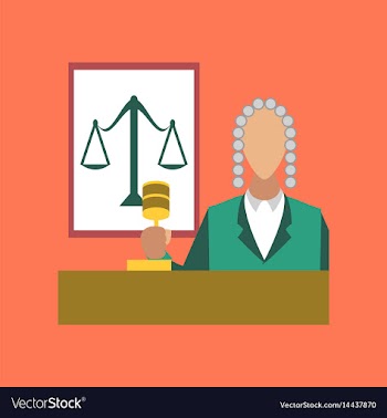 Flat icon on stylish background jurisdiction judge vector image
