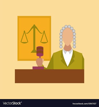 Flat icon on stylish background jurisdiction judge vector image