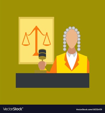 Flat icon on stylish background jurisdiction judge vector image