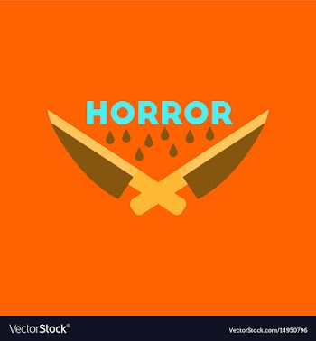 Flat icon on stylish background knives horror vector image