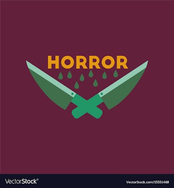 Flat icon on stylish background knives horror vector image