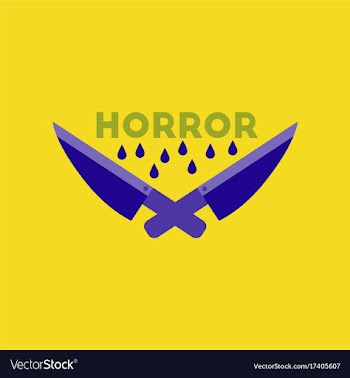 Flat icon on stylish background knives horror vector image
