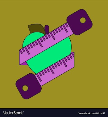 Flat icon on stylish background logo diet vector image