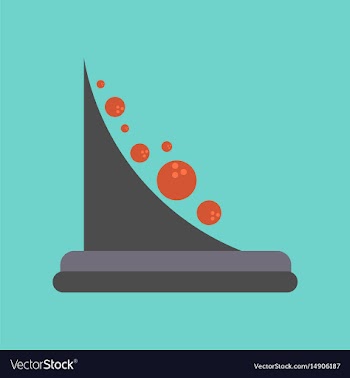 Flat icon on stylish background mountain rocks vector image