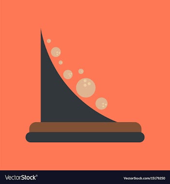 Flat icon on stylish background mountain rocks vector image