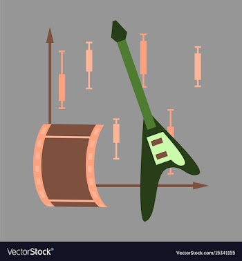 Flat icon on stylish background music and cinema vector image