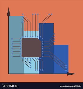 Flat icon on stylish background nanotechnology vector image