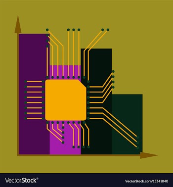 Flat icon on stylish background nanotechnology vector image