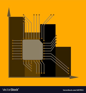 Flat icon on stylish background nanotechnology vector image