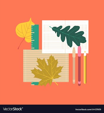 Flat icon on stylish background notebook pen vector image