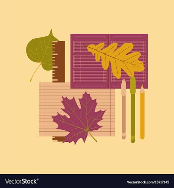Flat icon on stylish background notebook pen vector image