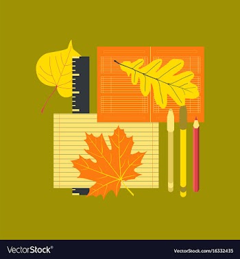 Flat icon on stylish background notebook pen vector image