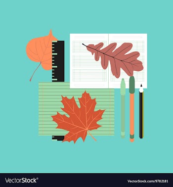 Flat icon on stylish background notebook pen vector image