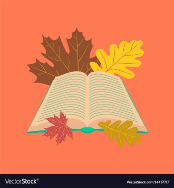 Flat icon on stylish background open book leaves vector image