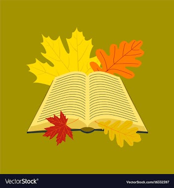 Flat icon on stylish background open book leaves vector image