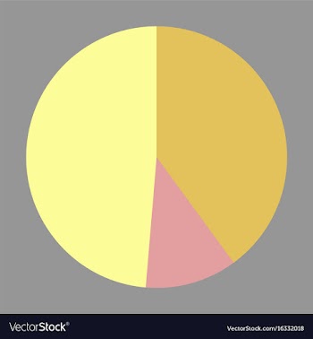 Flat icon on stylish background pie chart vector image