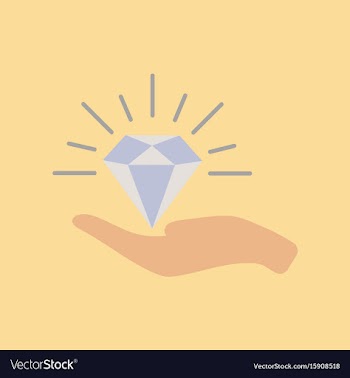 Flat icon on stylish background poker diamond in vector image
