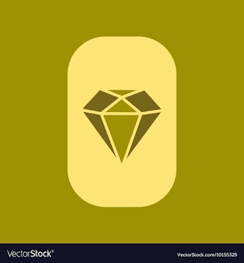 Flat icon on stylish background poker diamond vector image