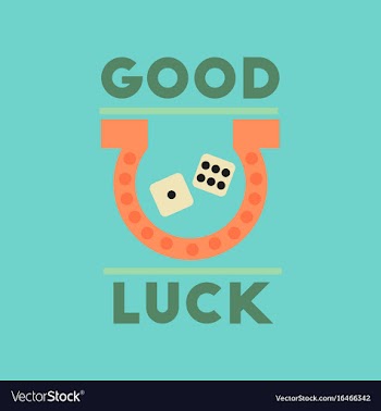 Flat icon on stylish background poker good luck vector image