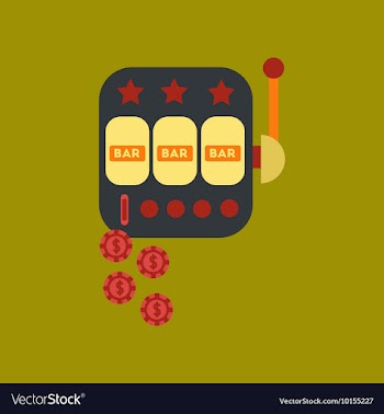 Flat icon on stylish background poker slot machine vector image