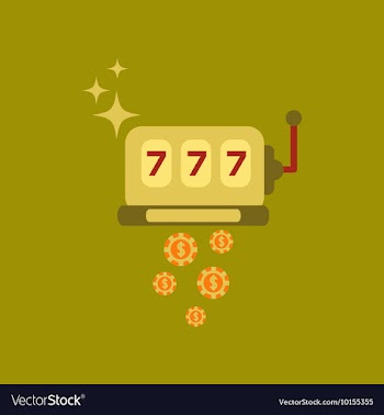 Flat icon on stylish background poker slot machine vector image