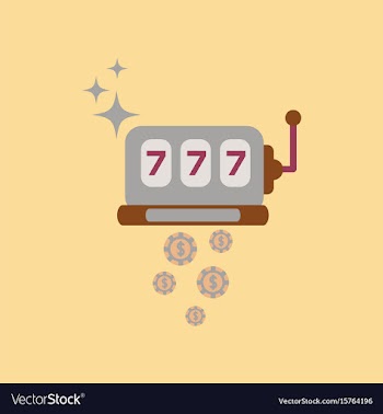 Flat icon on stylish background poker slot machine vector image