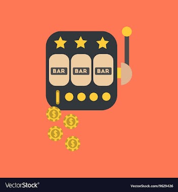 Flat icon on stylish background poker slot machine vector image