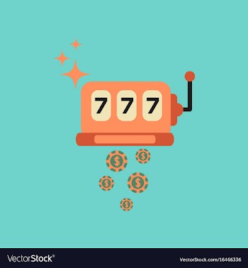 Flat icon on stylish background poker slot vector image