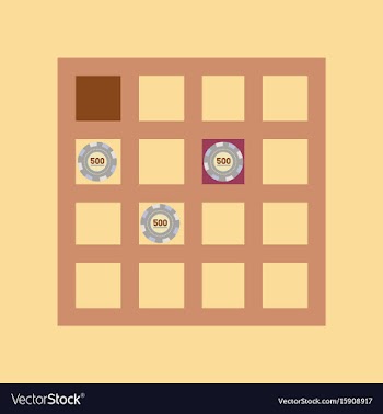 Flat icon on stylish background poker table vector image