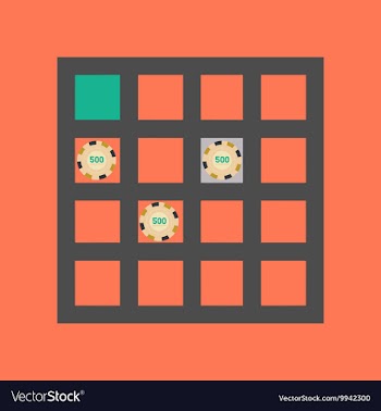 Flat icon on stylish background poker table vector image