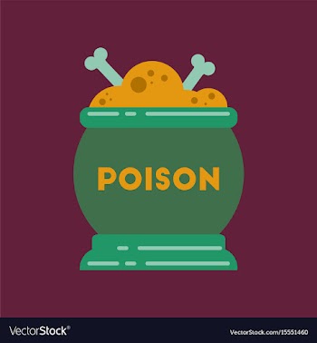 Flat icon on stylish background potion cauldron vector image