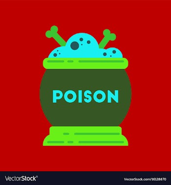 Flat icon on stylish background potion cauldron vector image