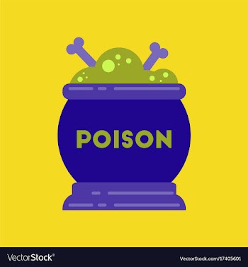 Flat icon on stylish background potion cauldron vector image